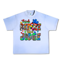 Grape Ice think before you judge autism Urban Heavy Tee - Zillion Design Studio