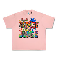 Salmon think before you judge autism Urban Heavy Tee - Zillion Design Studio