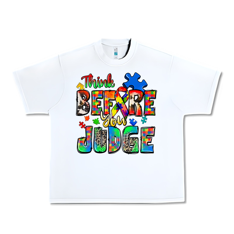 Think Before You Judge Autism Urban Heavy Tee by Zillion Design Studio | Teevron