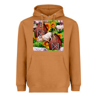 Meerkat Mama And Baby Pig Heavyweight Hoodie - BundleAndBundleShop