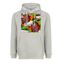 Moon Dust Mama And Baby Pig Heavyweight Hoodie - BundleAndBundleShop