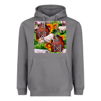 Storm Mama And Baby Pig Heavyweight Hoodie - BundleAndBundleShop