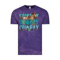 Cloud Purple cowboy cowboy cowboy Vintage Tee - texasbilliewilder