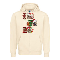 Sandshell ho ho ho skull Zipper Hoodie - FaDigitalArtStudio