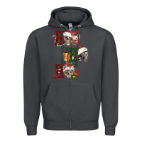 Smoke ho ho ho skull Zipper Hoodie - FaDigitalArtStudio