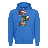 True Royal ho ho ho skull Zipper Hoodie - FaDigitalArtStudio