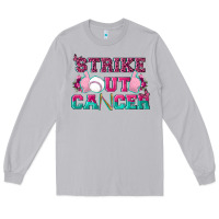 Moon Dust Strike Out Cancer Baseball Long Sleeve Tee - texasbilliewilder