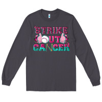 Smoke Strike Out Cancer Baseball Long Sleeve Tee - texasbilliewilder