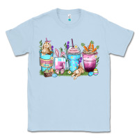 Dusty Blue rabbit coffee cups Classic Tee - Zillion Design Studio