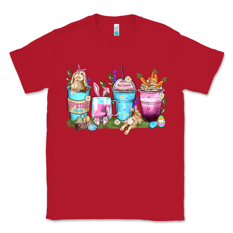 Rabbit Coffee Cups Classic Tee by Zillion Design Studio | Teevron