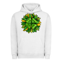 Pigment Lunar Rock St. Patricks Sunflower With Clover Urban Hoodie - BundleAndBundleShop