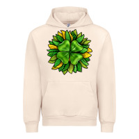 Sandshell St. Patricks Sunflower With Clover Urban Hoodie - BundleAndBundleShop