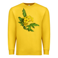 Lemon yellow elder flower Premium Sweatshirt - LillyAllenDesigns