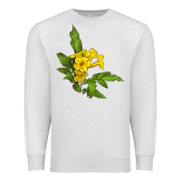 Oatmeal Heather yellow elder flower Premium Sweatshirt - LillyAllenDesigns