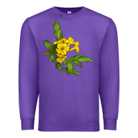 Purple yellow elder flower Premium Sweatshirt - LillyAllenDesigns