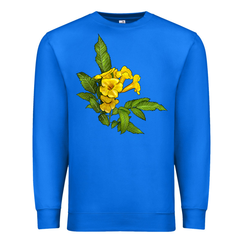Yellow Elder Flower Premium Sweatshirt by LillyAllenDesigns | Teevron