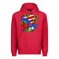 Cardinal puerto rico hearts Premium Hoodie - NancyCooperArtShop