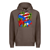 Coffee puerto rico hearts Premium Hoodie - NancyCooperArtShop