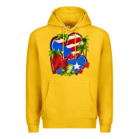 Lemon puerto rico hearts Premium Hoodie - NancyCooperArtShop