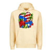 Pina Colada puerto rico hearts Premium Hoodie - NancyCooperArtShop