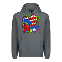 Rock puerto rico hearts Premium Hoodie - NancyCooperArtShop
