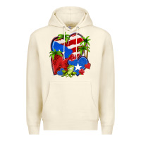 Sandshell puerto rico hearts Premium Hoodie - NancyCooperArtShop