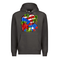 Smoke puerto rico hearts Premium Hoodie - NancyCooperArtShop