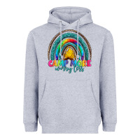 Heather Grey camp more worry less Heavyweight Hoodie - Artiststas