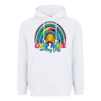 White camp more worry less Heavyweight Hoodie - Artiststas