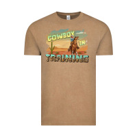 Vintage Coffee cowboy in training Vintage Tee - texasbilliewilder