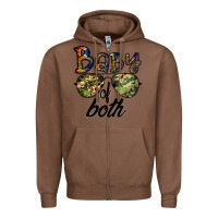 Chestnut baby of both Zipper Hoodie - CowhideDigitalArt
