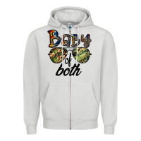 Baby Of Both Zipper Hoodie | Teevron