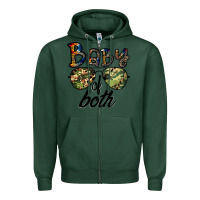 Sports Green baby of both Zipper Hoodie - CowhideDigitalArt