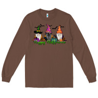 Chestnut happy halloween gnome pumpkin Long Sleeve Tee - RanaPortraitStore