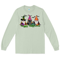 Matcha happy halloween gnome pumpkin Long Sleeve Tee - RanaPortraitStore