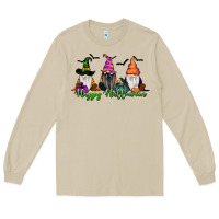 Mushroom happy halloween gnome pumpkin Long Sleeve Tee - RanaPortraitStore