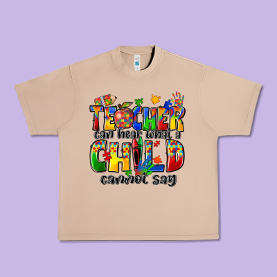 Teacher Can Hear What A Child Cannot Say Urban Heavy Tee Designed By Zillion Design Studio
