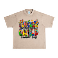 French Oak teacher can hear what a child cannot say Urban Heavy Tee - Zillion Design Studio