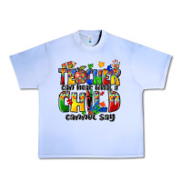 Grape Ice teacher can hear what a child cannot say Urban Heavy Tee - Zillion Design Studio