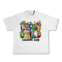 Lunar Rock teacher can hear what a child cannot say Urban Heavy Tee - Zillion Design Studio