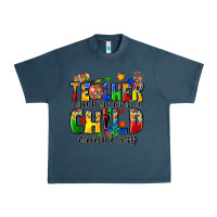 Midnight Navy teacher can hear what a child cannot say Urban Heavy Tee - Zillion Design Studio