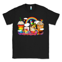Black rainbow coffee cups Classic Tee - Zillion Design Studio