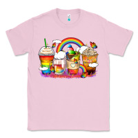Bubblegum Pink rainbow coffee cups Classic Tee - Zillion Design Studio