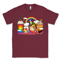 Burgundy rainbow coffee cups Classic Tee - Zillion Design Studio