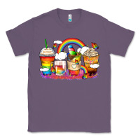 Lavender rainbow coffee cups Classic Tee - Zillion Design Studio