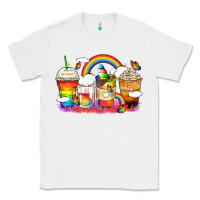 White rainbow coffee cups Classic Tee - Zillion Design Studio