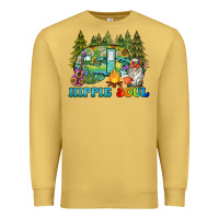 Antique Gold hippie soul camping Premium Sweatshirt - BarkalooDesign