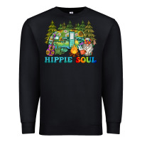 Black hippie soul camping Premium Sweatshirt - BarkalooDesign