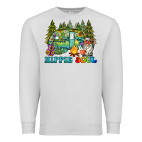 Dove Grey hippie soul camping Premium Sweatshirt - BarkalooDesign