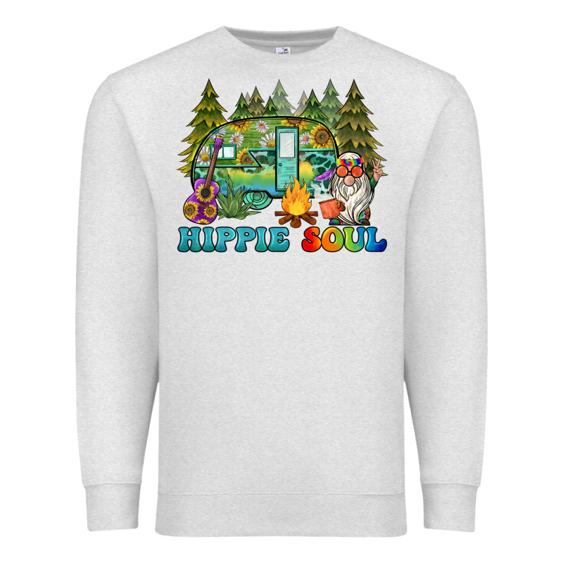 Hippie Soul Camping Premium Sweatshirt by BarkalooDesign | Teevron